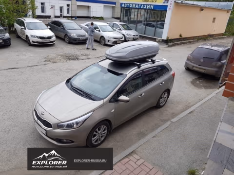 Фото багажника Атлант для Kia Ceed (5-dr wagon) 2012-2018 г.в. Интегрированные рейлинги (Арт. 7002-8825-7167) на Kia Ceed