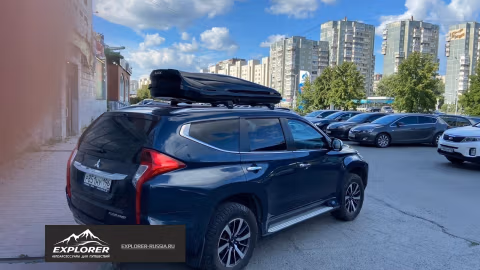 LUX IRBIS 206 черный матовый 470L с двустор. откр. (2060х750х360) (арт. 793488) на Mitsubishi Pajero Sport